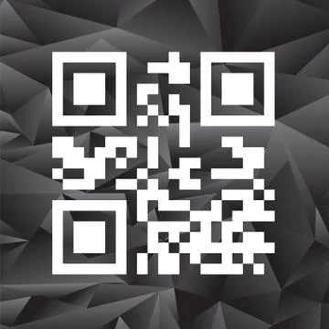 Sample QR Code Ready to Scan with Smart Phone Stock Illustration