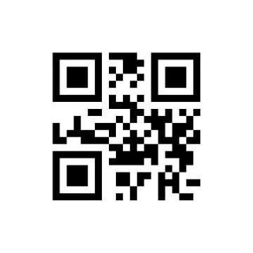 Sample qr code ready to scan with smart phone 스톡 일러스트