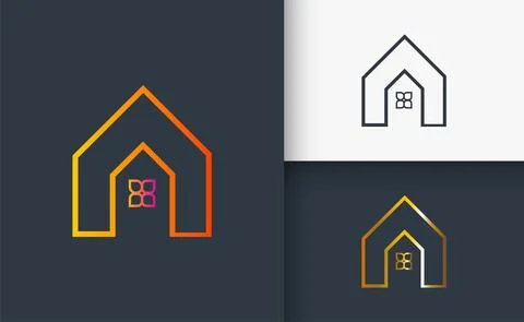 Sample Real Estate And Construction Logo Stock Illustration