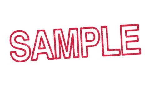 Sample red ink stamp Stock Illustration