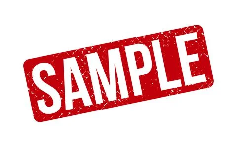 Sample Rubber Stamp. Red Sample Rubber Grunge Stamp Seal Vector Illustratio.. Stock Illustration