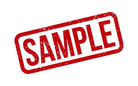 Sample Rubber Stamp. Red Sample Rubber Grunge Stamp Seal Vector Illustratio.. Stock Illustration