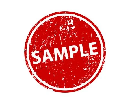 Sample sign sticker. Stamp vector texture. Stockillustratie