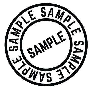Sample stamp illustration Stock Illustration
