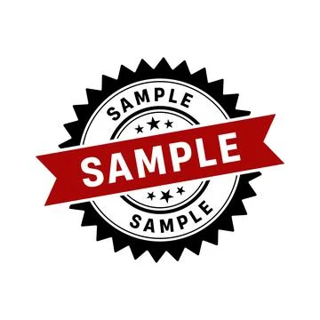 Sample Stamp, Sample Grunge Round Sign Stock Illustration