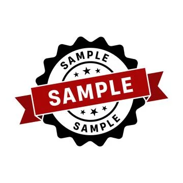 Sample Stamp, Sample Grunge Round Sign Stock Illustration