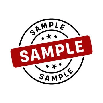 Sample Stamp, Sample Grunge Round Sign Stock Illustration