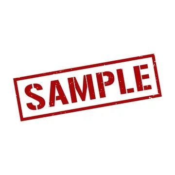 Sample Stamp, Sample Grunge Square Sign Stock Illustration