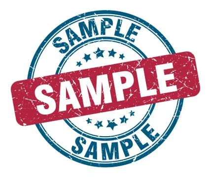 Sample stamp. sample round grunge sign. sample Stock Illustration