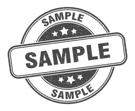 Sample stamp. sample round grunge sign. label Stock Illustration