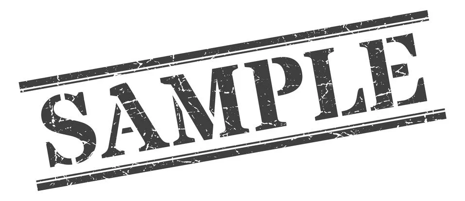 Sample stamp. sample square grunge sign. sample Stock Illustration