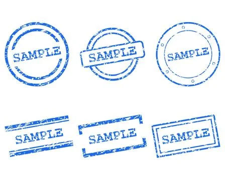 Sample Stempel - Sample stamps Sample Stempel - Sample stamps Copyright: x... Stock Photos