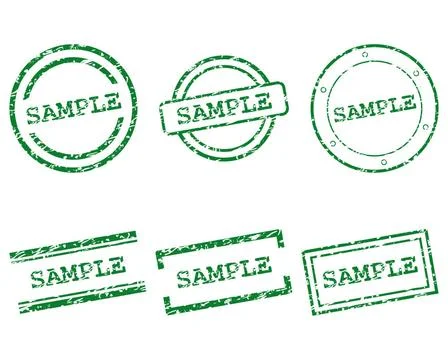 Sample Stempel - Sample stamps Sample Stempel - Sample stamps Copyright: x... Stock Photos