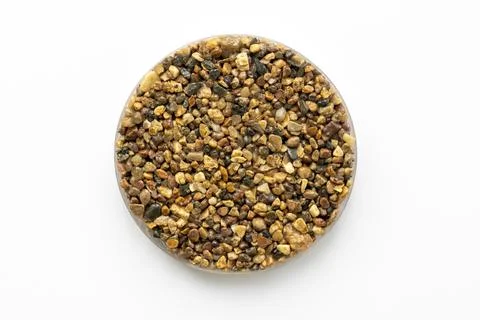 Sample of stone chips, pavements for footpaths and sidewalks Stock Photos