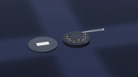 Sample stubs materials 3d loop 3D animation seamless loop Video stock 341781727