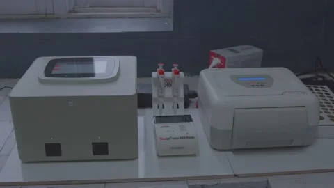 Sample Testing in diagnostic laboratory india Video stock 235795712