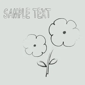 Sample text flowers card Sample text flowers card Copyright: xZoonar.com/R... Stock Photos