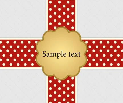 Sample text on ribbon Stock Photos