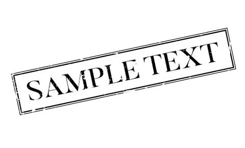 Sample Text rubber stamp Illustrazione stock