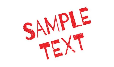 Sample Text rubber stamp Stock Illustration