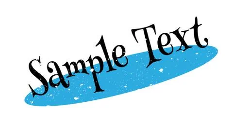 Sample Text rubber stamp Stock Illustration