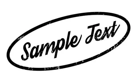 Sample Text rubber stamp 스톡 일러스트