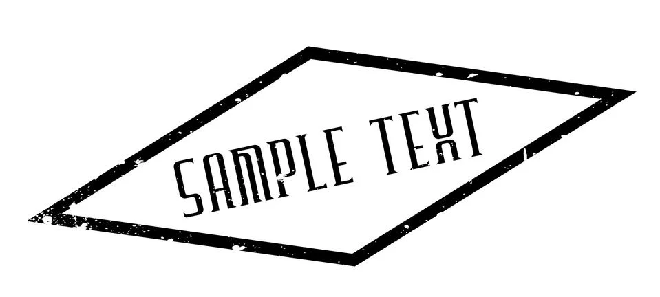Sample Text rubber stamp Stock Illustration