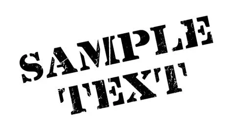 Sample Text rubber stamp Stock Illustration