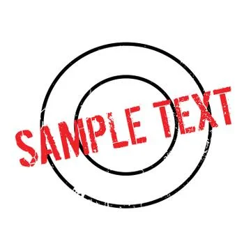 Sample Text rubber stamp Illustrazione stock