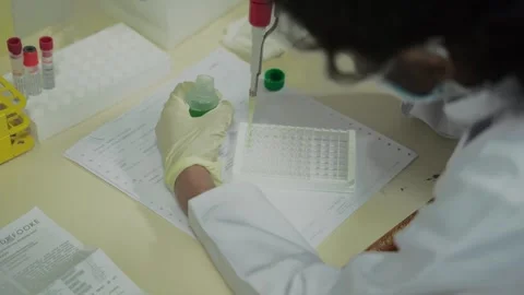 Sample Tubes Video stock 287964394