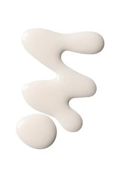 A sample of white matte nail polish. Isolated on a white background. Stock Photos