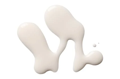 A sample of white matte nail polish. Isolated on a white background. Stock Photos