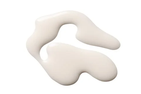 A sample of white matte nail polish. Isolated on a white background. Stock Photos