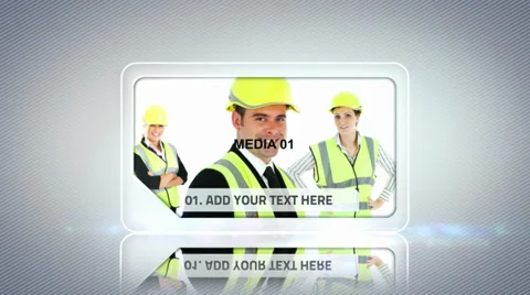 Sample White Slide Presentation (Intro &amp; Loop) Stock After Effects