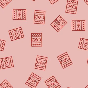 Sampler embroidery hobby line vector seamless pattern 스톡 일러스트