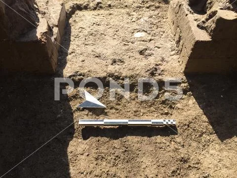 Samples of archeology. archaeological excavations Stock Photos