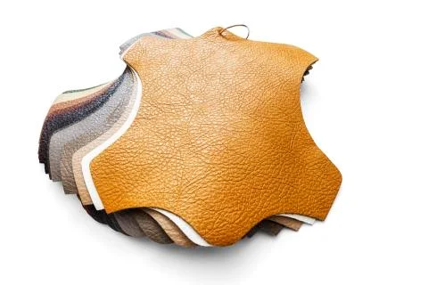 Samples of artificial leather Stock Photos