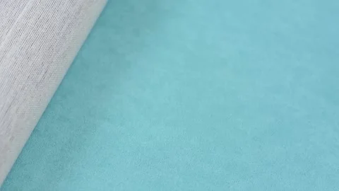 Samples of artificial suede. Change of suede sheets. Stock Footage 157045870