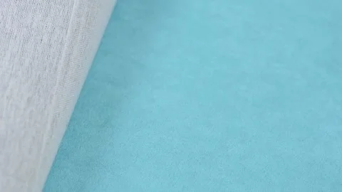 Samples of artificial suede. Change of suede sheets. Stock Footage 157045875