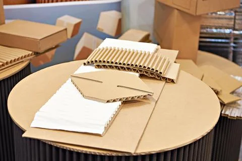 Samples of cardboard Stock Photos