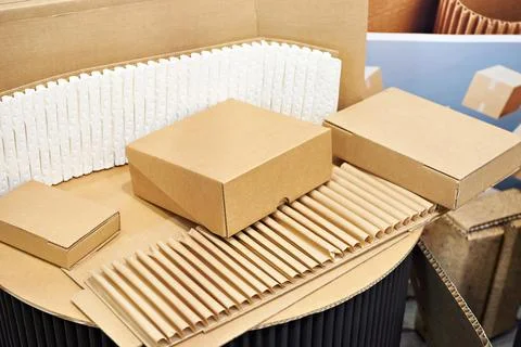 Samples of cardboard Stock Photos