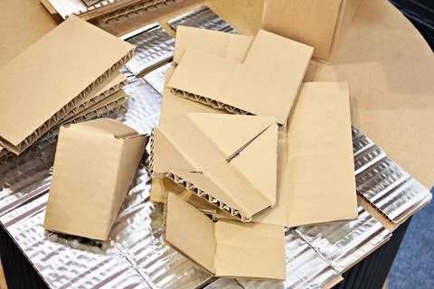 Samples of cardboard Stock Photos