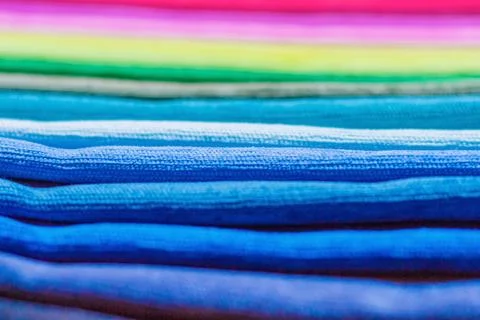 Samples of colored cloth background texture Stock Photos