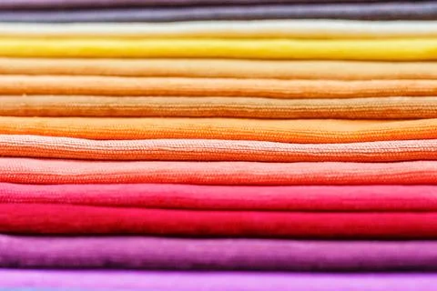 Samples of colored cloth background texture Stock Photos