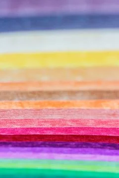 Samples of colored cloth background texture Stock Photos