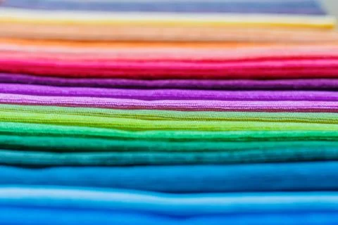 Samples of colored cloth background texture Stock Photos