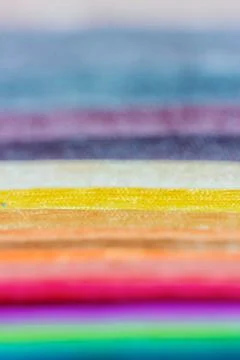 Samples of colored cloth background texture Foto stock