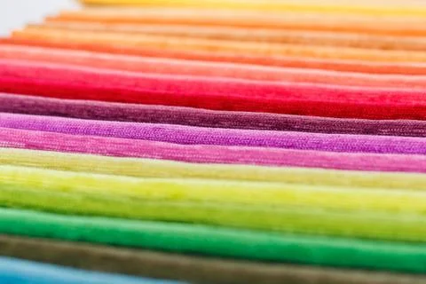 Samples of colored cloth background texture Stock Photos