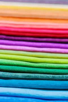 Samples of colored fabric Foto stock