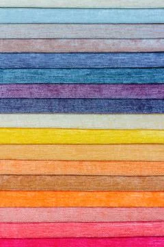 Samples of colored fabric Stock Photos